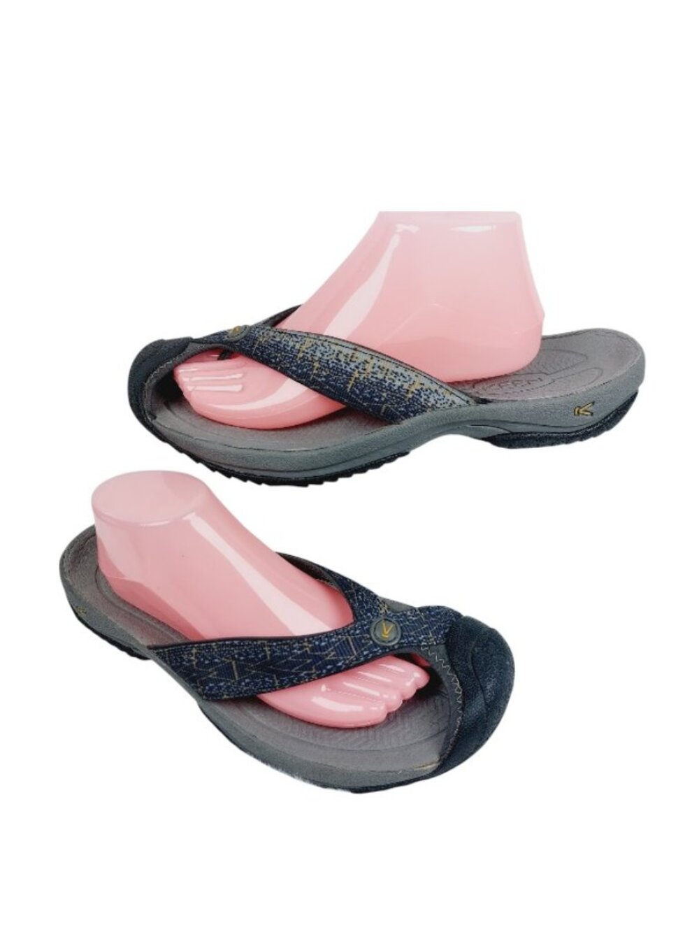 Keen Men's Black Gray Waimea H2 Close Toe Slip-On Flip-Flop Sandal Size 11
